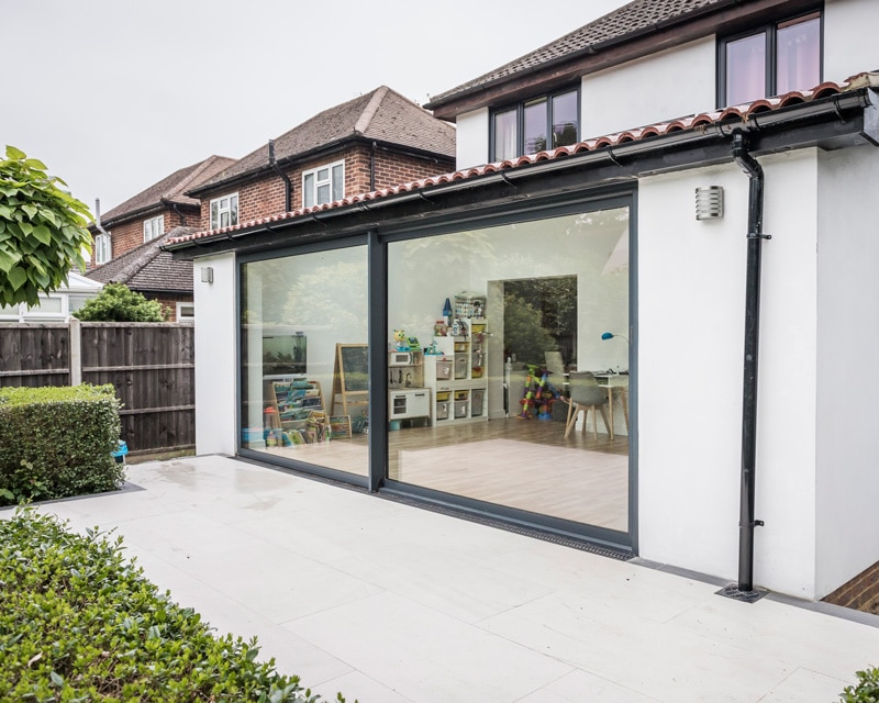 Exceed Grey 3 5m Aluminium Sliding Doors Aspire Doors