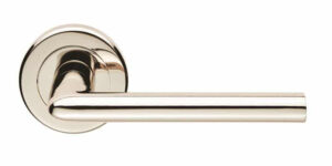 Dieci Polished Nickel Internal Door Handle On Round Rose
