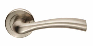 Cinquanta Satin Nickel Internal Door Handle On Round Rose
